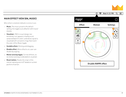 RAPPR wireframe excerpt