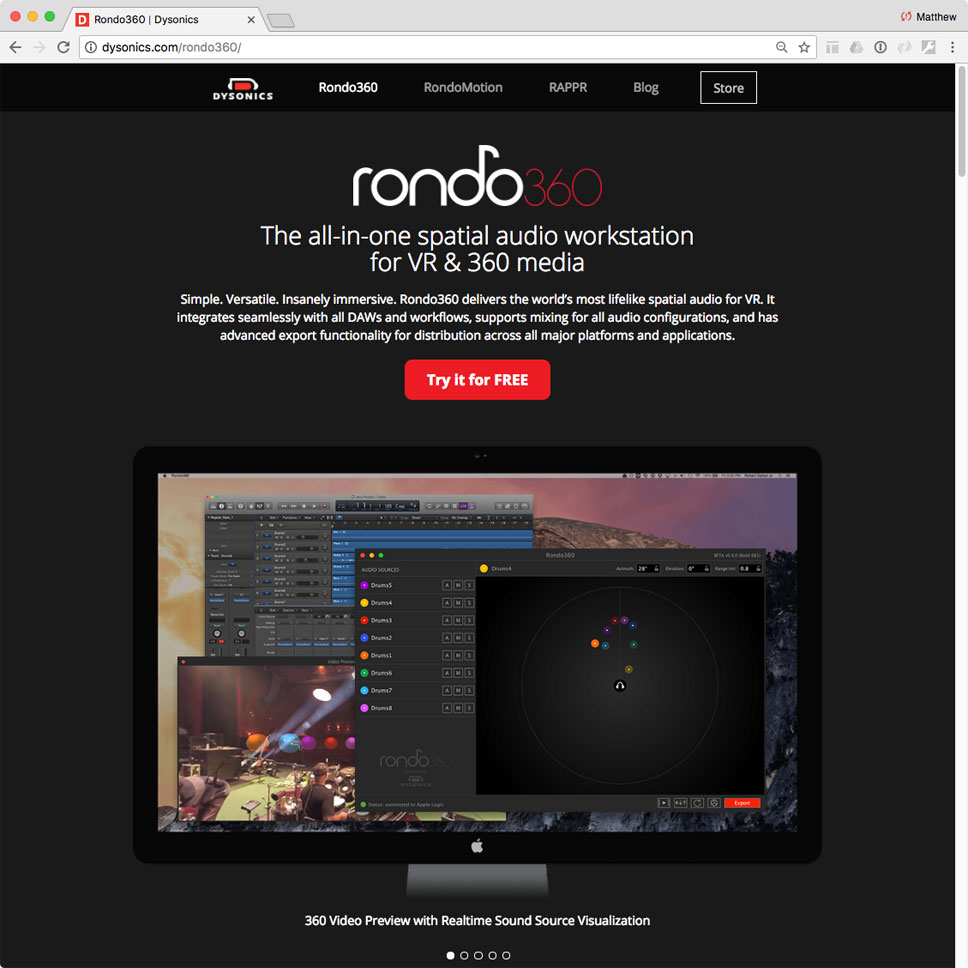 Rondo360 website screenshot